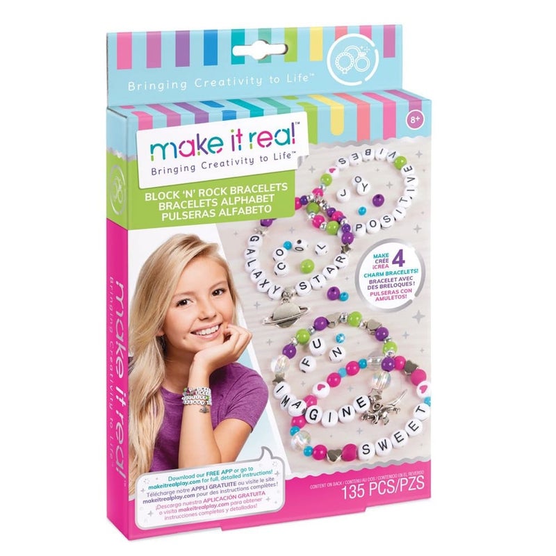 Make it Real Block 'n Rock Bracelet Making Kit